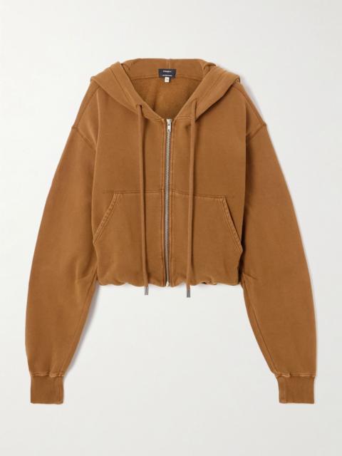 R13 Balloon oversized cotton-jersey hoodie Brown