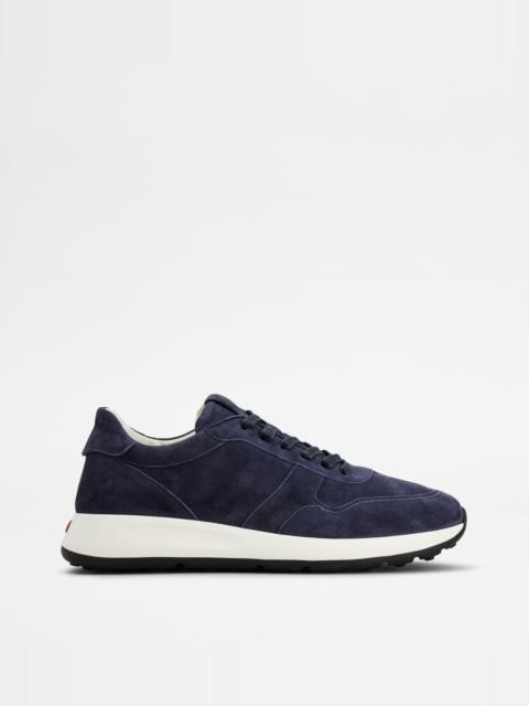 Tod's SNEAKERS IN SUEDE - BLUE