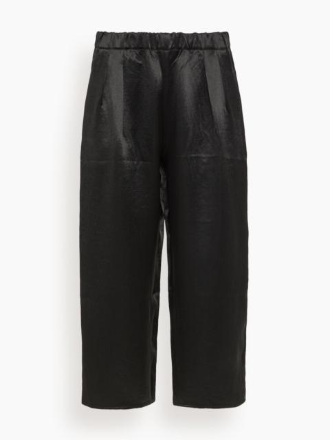 MARIA McMANUS Pull On Wide Leg Crop Pant in Black