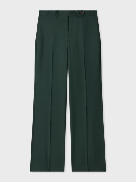 Paul Smith Women's A Suit To Travel In - Dark Green Bootcut Trousers