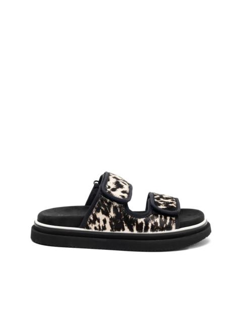 HOGAN double-strap flat sandals