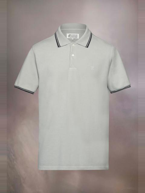 Maison Margiela M logo piquet polo shirt