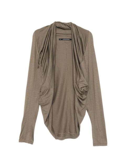 Julius draped panelled cardigan