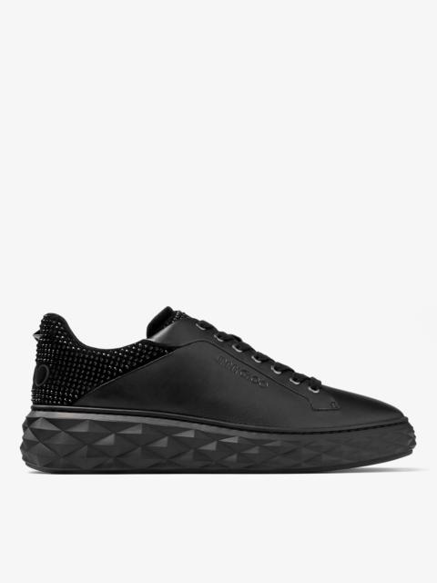 JIMMY CHOO Diamond Maxi M II
Black Nappa Leather and Suede Platform Trainers