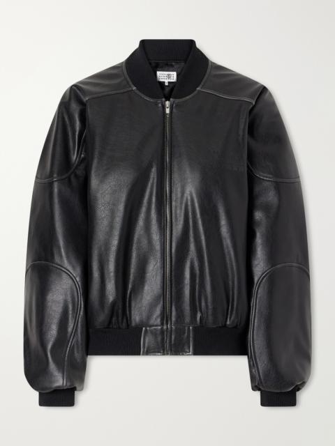 MM6 Maison Margiela Leather-effect Jacket