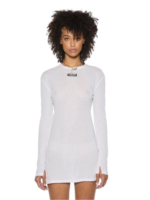 Ksubi CRAWFORD LS MINI DRESS WHITE