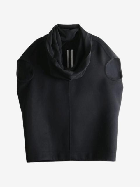 Rick Owens draped-neck sleeveless top