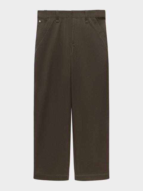 Helmut Lang Men's Flat-Front Cotton Five-Pocket Chino Pants