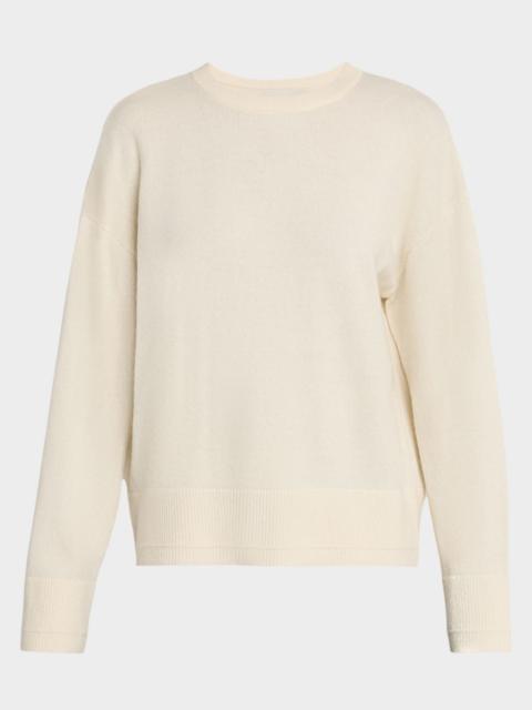 MARIA McMANUS Ribbon Keyhole Cashmere Crewneck Sweater