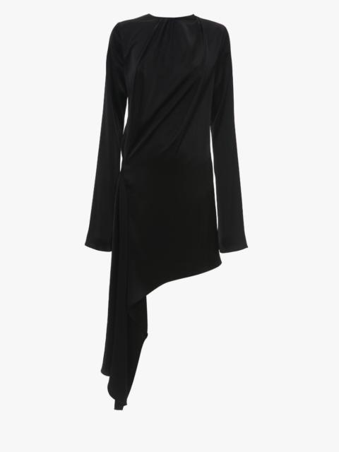 LONG SLEEVE ASYMMETRIC DRESS