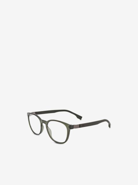 BOSS round-frame glasses