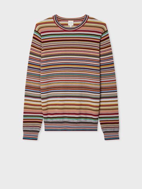 Paul Smith 'Signature Stripe Textured-Cotton Sweater