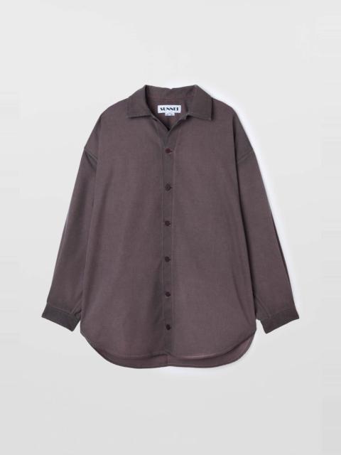 SUNNEI MEGA OVER SHIRT / plum