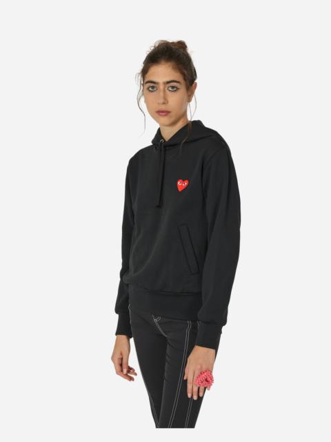 Small Heart Hooded Sweatshirt Black