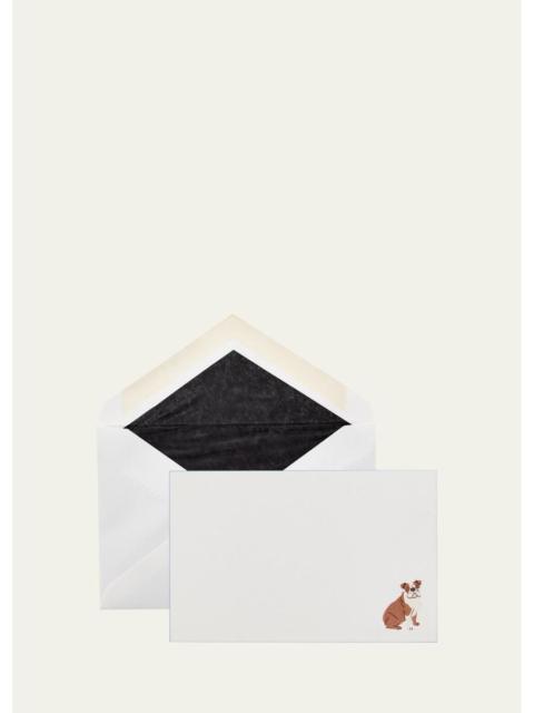 Smythson Bulldog Note Cards, Set of 10