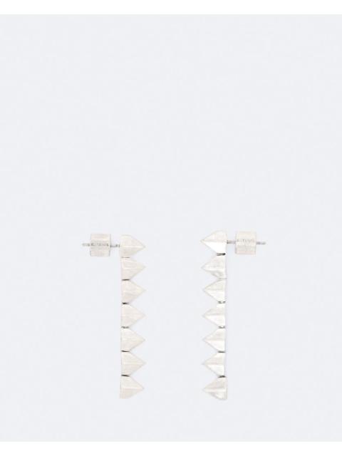 ALLSAINTS SPIKE METAL BEAD LONG EARRINGS