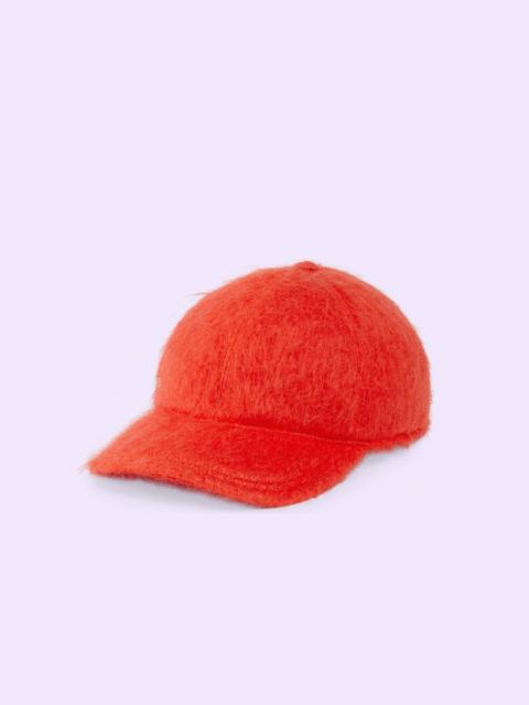 GUCCI Mohair baseball hat with Double G