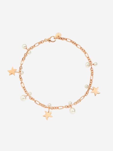 DoDo Rose Gold & Crystal Bead Star Bracelet