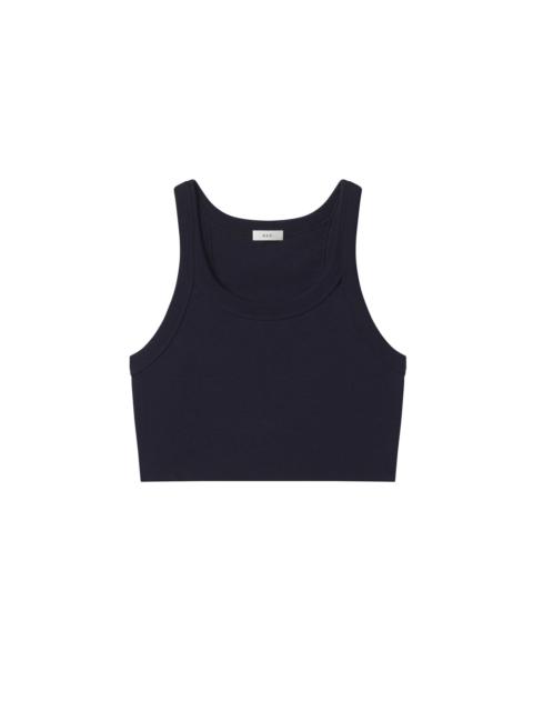 A.L.C. Halsey Cropped Cotton Rib Tank