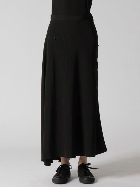 Yohji Yamamoto YOHJI YAMAMOTO Women Piping Pocket Unbalance Skirt