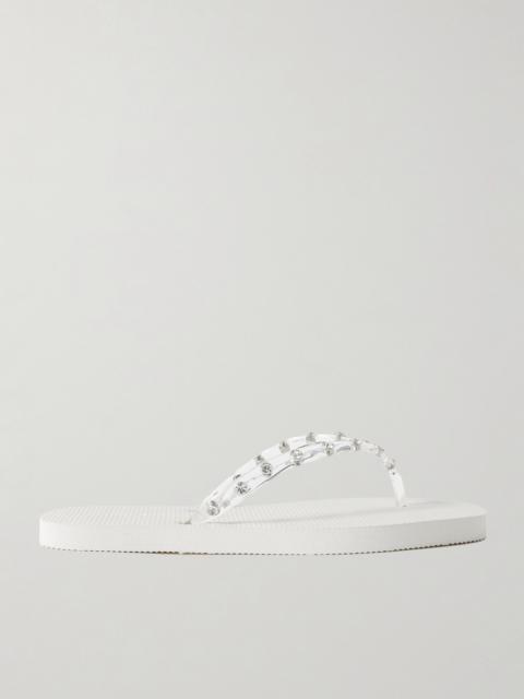 LOEFFLER RANDALL Taryn Crystal-embellished Pvc Sandals
