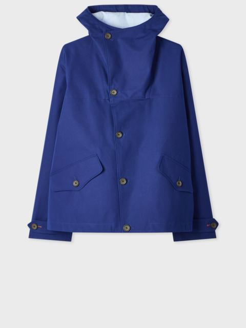Paul Smith Blue Cotton Hooded Jacket