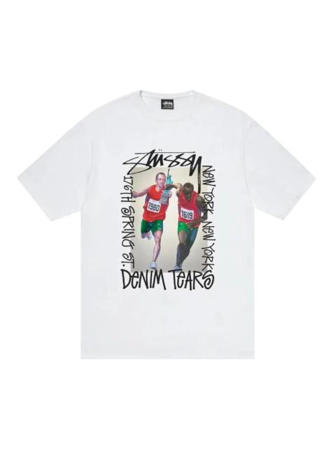 Stussy x Denim Tears Relay Tee 'White'