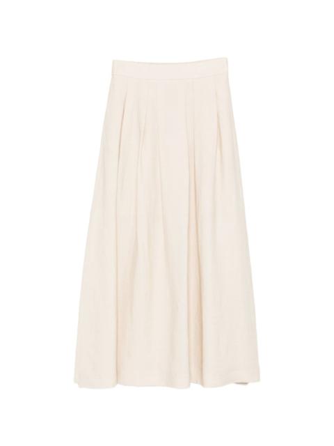 PESERICO pleated maxi skirt