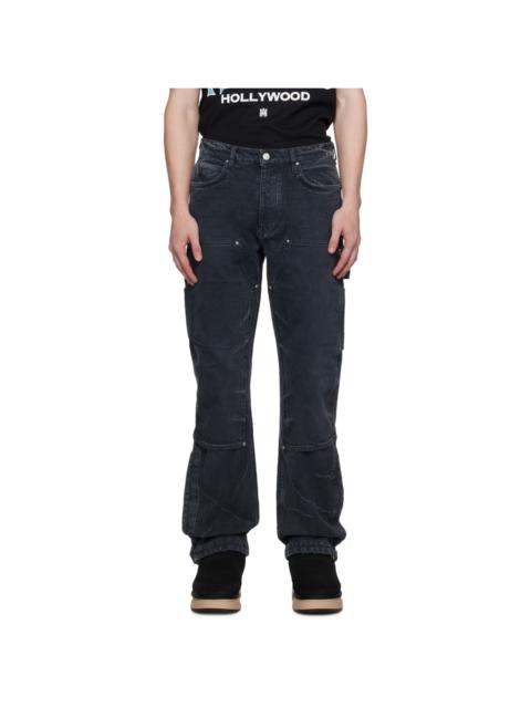 AMIRI Black Jacquard Jeans