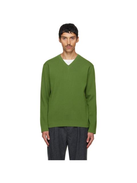 SOLID HOMME Green Wool Sweater