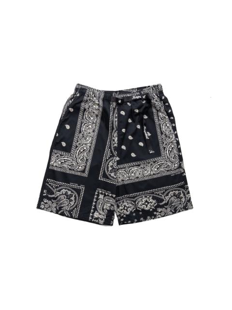 Kapital Combed Burberry RAT BRAND Bandana Patchwork EASY Shorts - Black