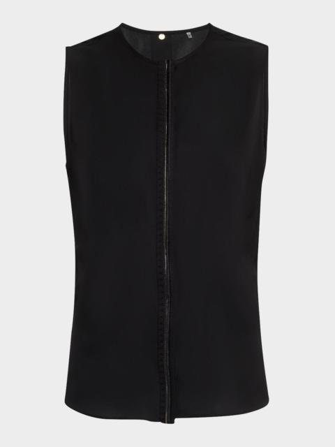 KOBI HALPERIN Robi Sleeveless Embroidered Blouse