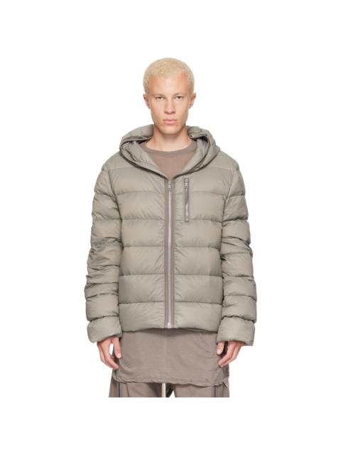 Rick Owens Khaki Tower Light Nylon Duvet Down Jacket