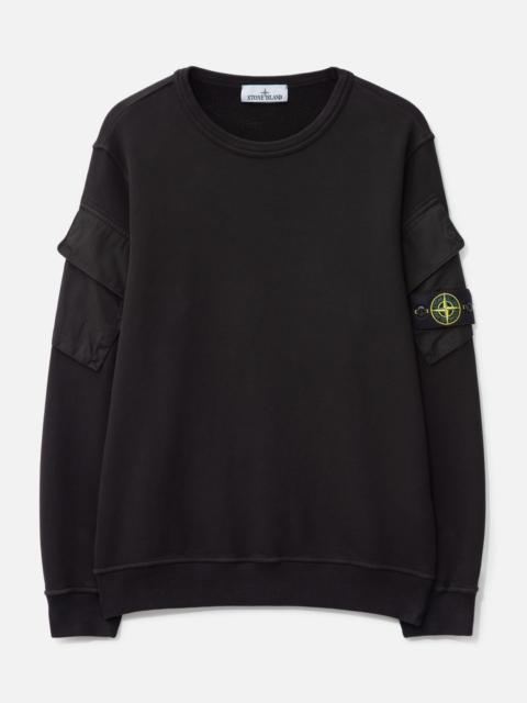 Stone Island BRUSHED ORGANIC COTTON FLEECE SWEATSHIRT