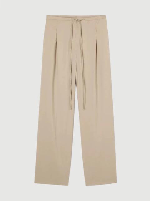 RÓHE RELAXED DRAWSTRING TROUSERS BEIGE