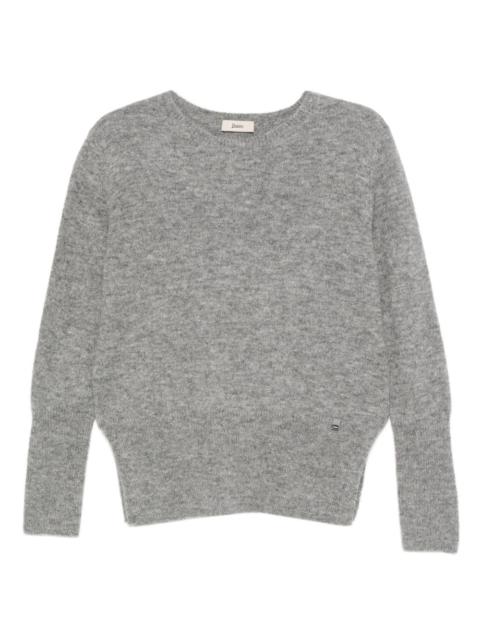 Herno round-neck long-sleeve sweater