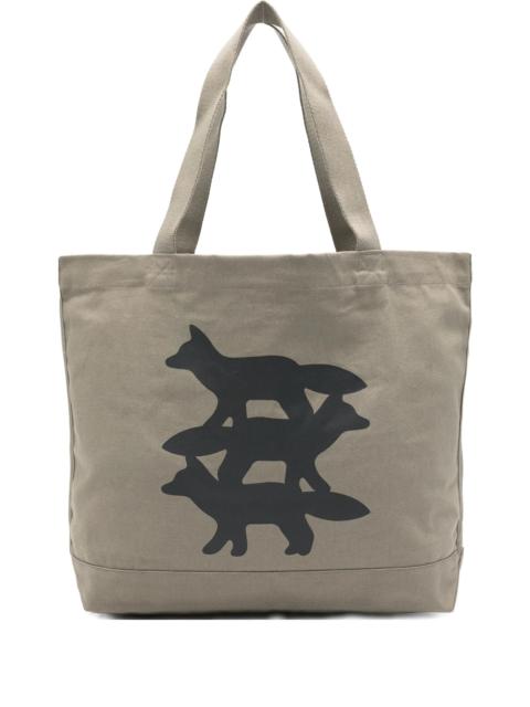 Maison Kitsuné Maison Kitsuné Stunt Fox Tote Bag