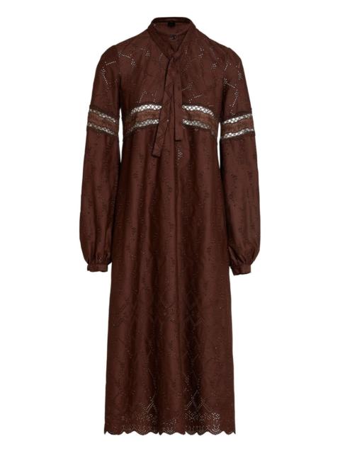 GIAMBATTISTA VALLI tie-neck midi dress