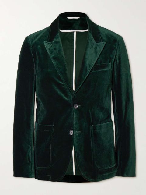 Oliver Spencer Mansfield Slim-Fit Cotton-Velvet Suit Jacket