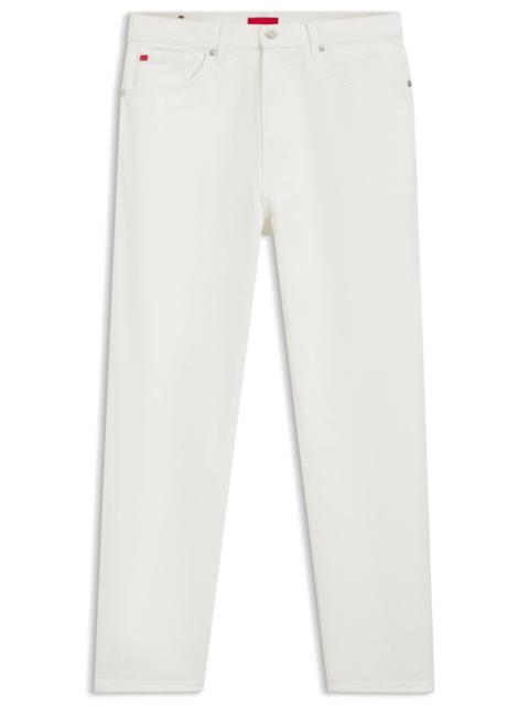 HUGO RELAXED-TAPERED-FIT JEANS