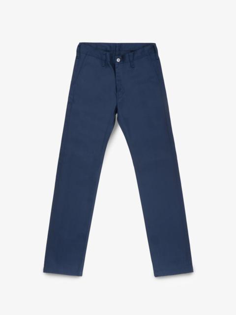 Iron Heart IH-717-NAV 9OZ MERCERISED SELVEDGE COTTON STRAIGHT CUT CHINOS - NAVY