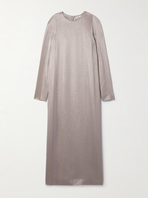 FFORME Iris Metallic Cloqué Maxi Dress