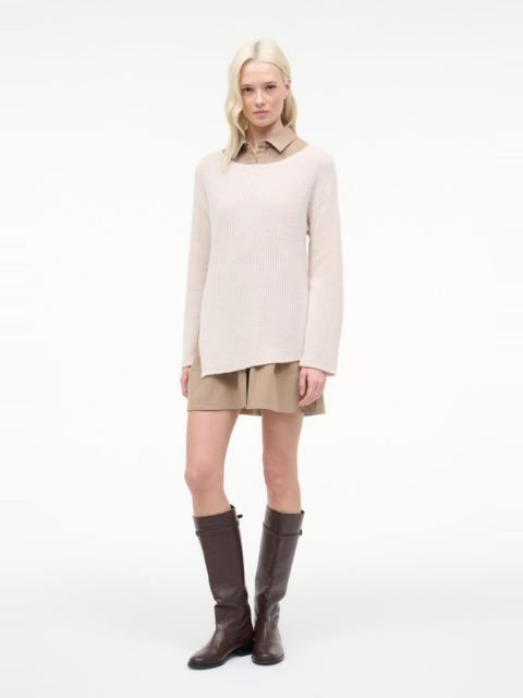 STAUD DANE DRESS BARLEY IVORY