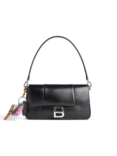 BALENCIAGA Women's Hourglass Medium Sling Bag With Charms in Black