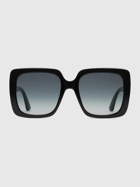 Oversize rectangular sunglasses