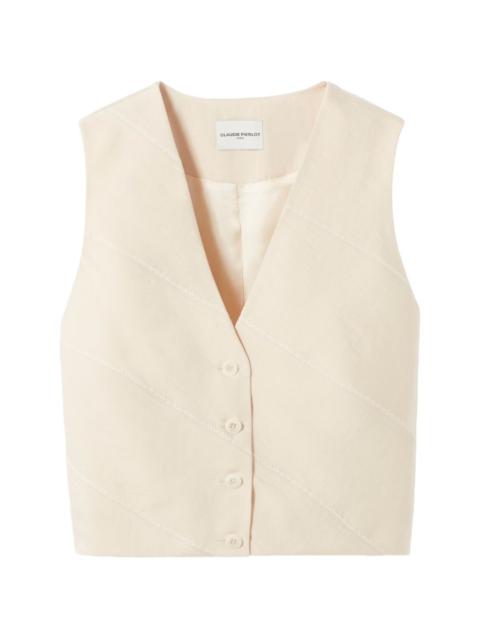 Claudie Pierlot button V-neck waistcoat