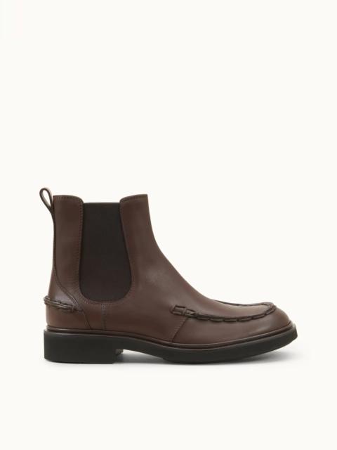 Tod's CLINT ANKLE BOOTS IN LEATHER - BROWN