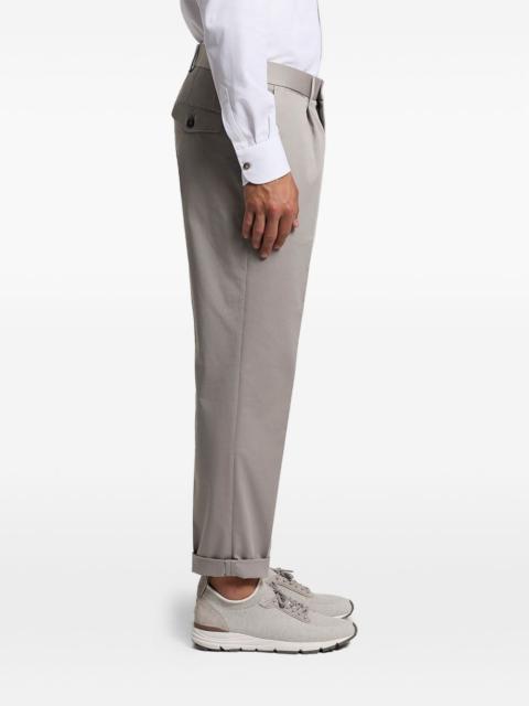 PESERICO cuffed pleated trousers