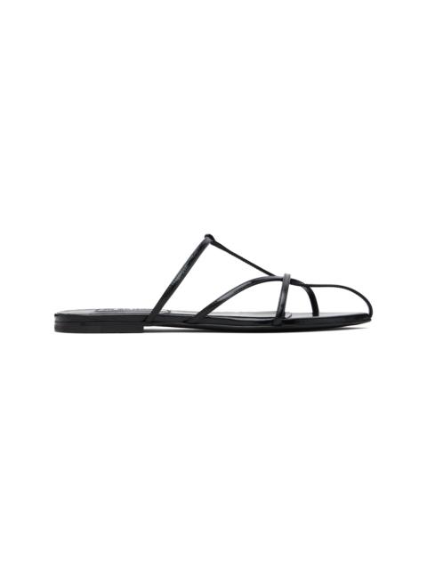 Jil Sander Black Pointed Toe Sandals