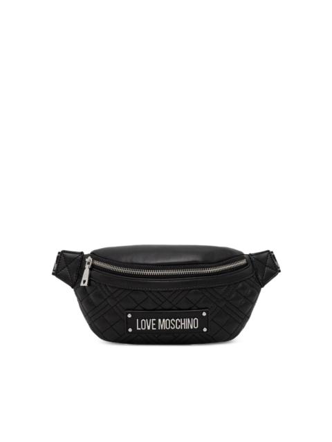 Moschino quilted-design zip-fastening belt bag